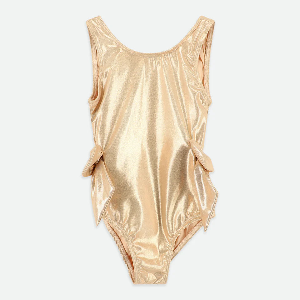 Carly Metallic Gold Swimsuit